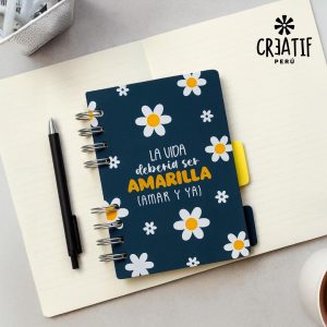 Libreta "La vida debería ser amarilla"